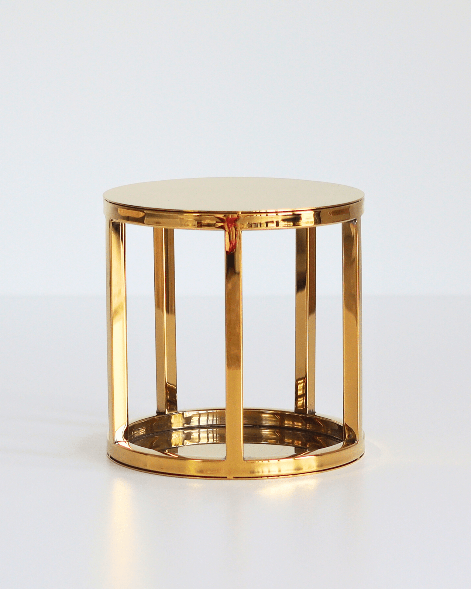 6" Round Metallic Cake Separator - Prop Options