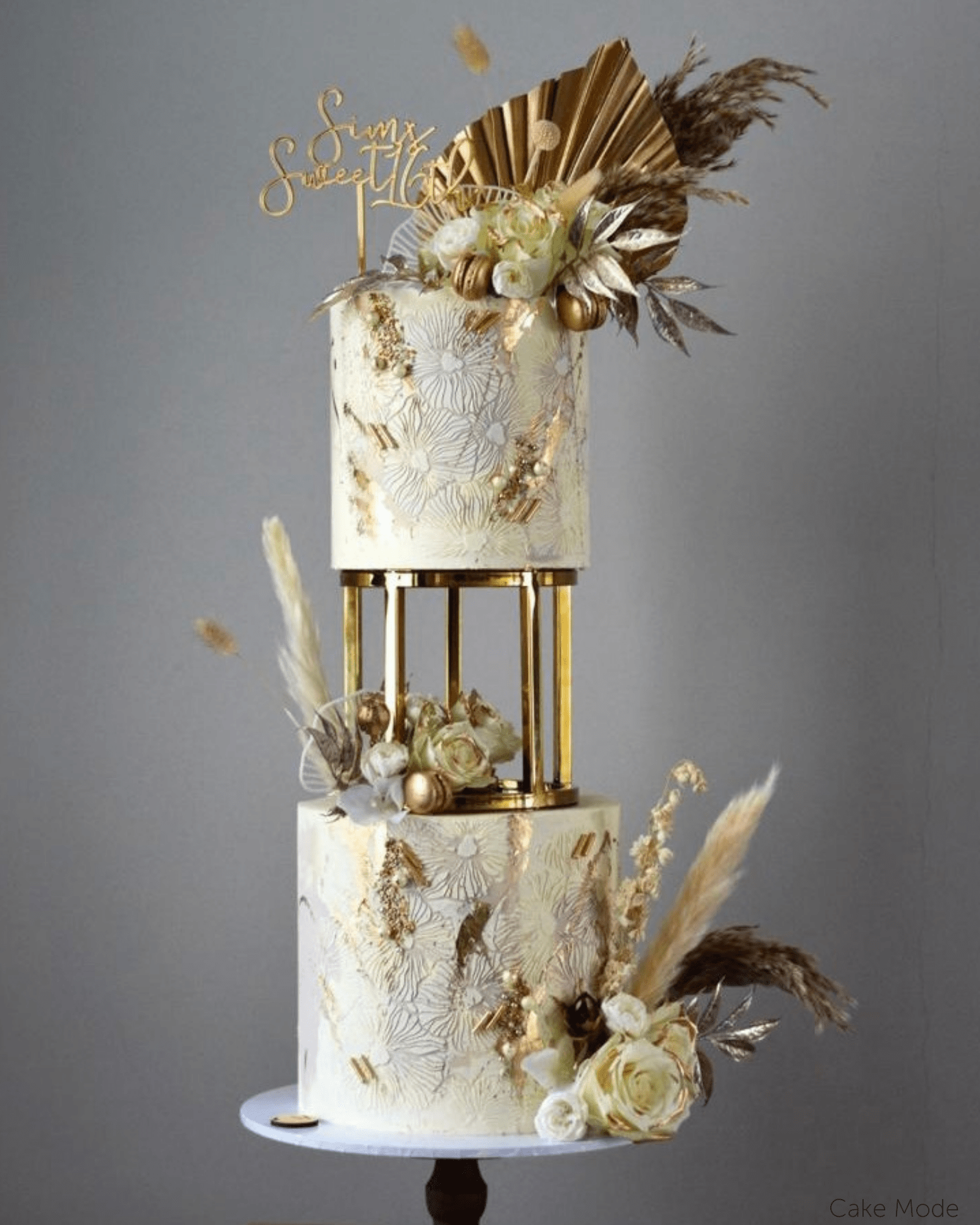 6" Round Metallic Cake Separator - Prop Options