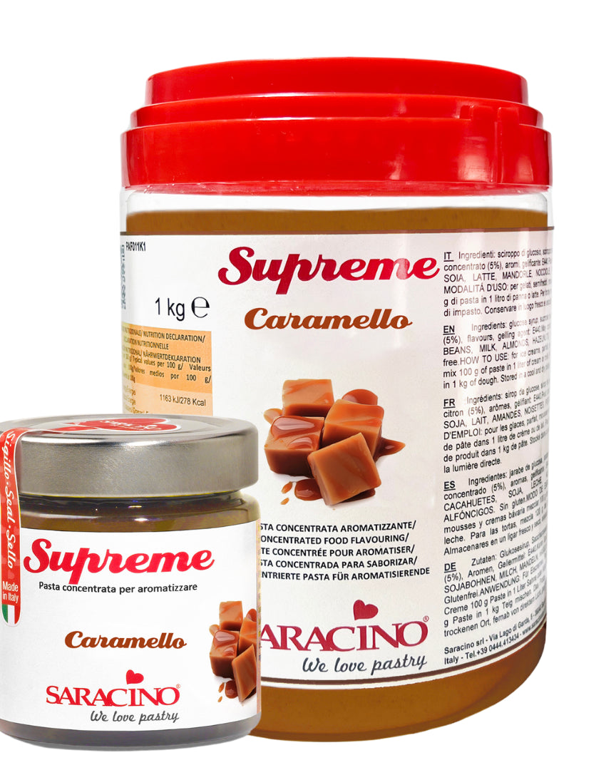 Saracino Caramel Food Flavour Paste - 200g & 1kg
