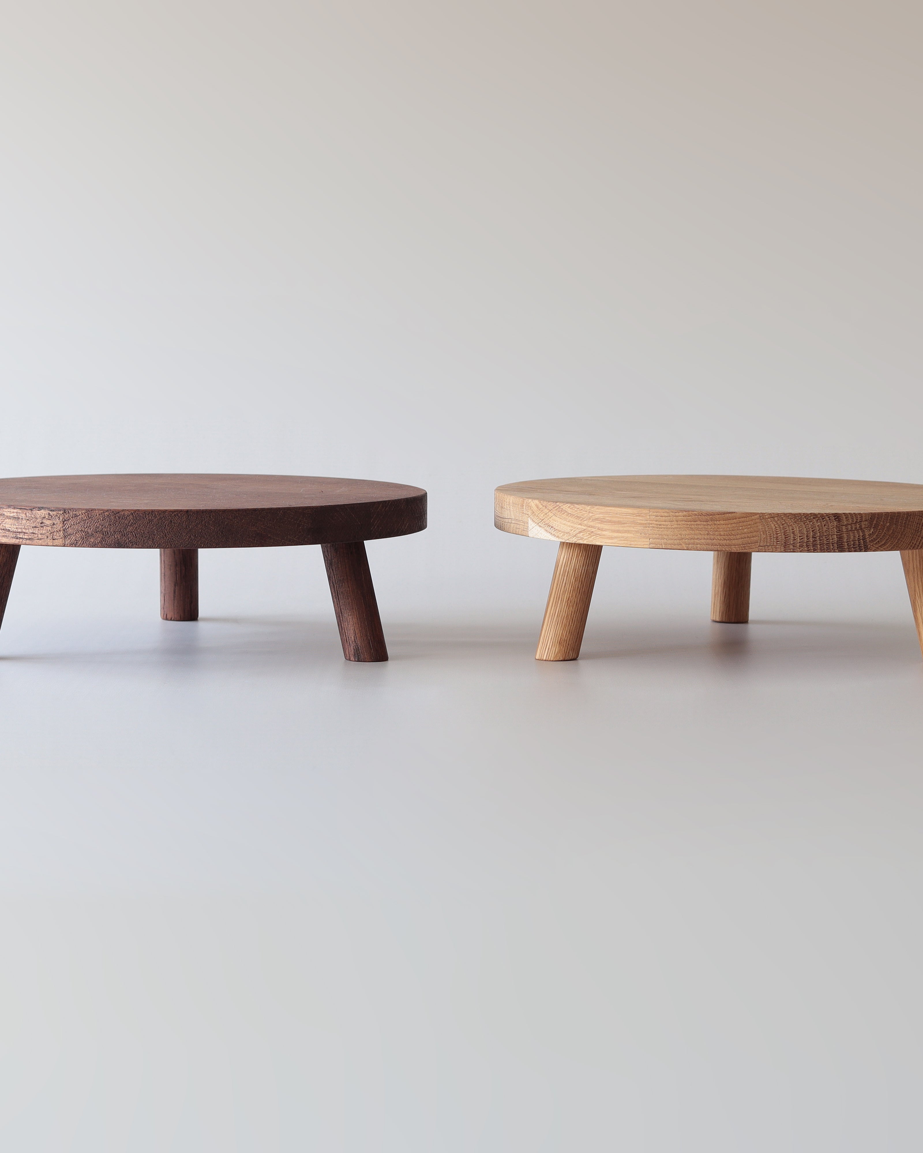 Solid Oak Tripod Cake Stand - Prop Options