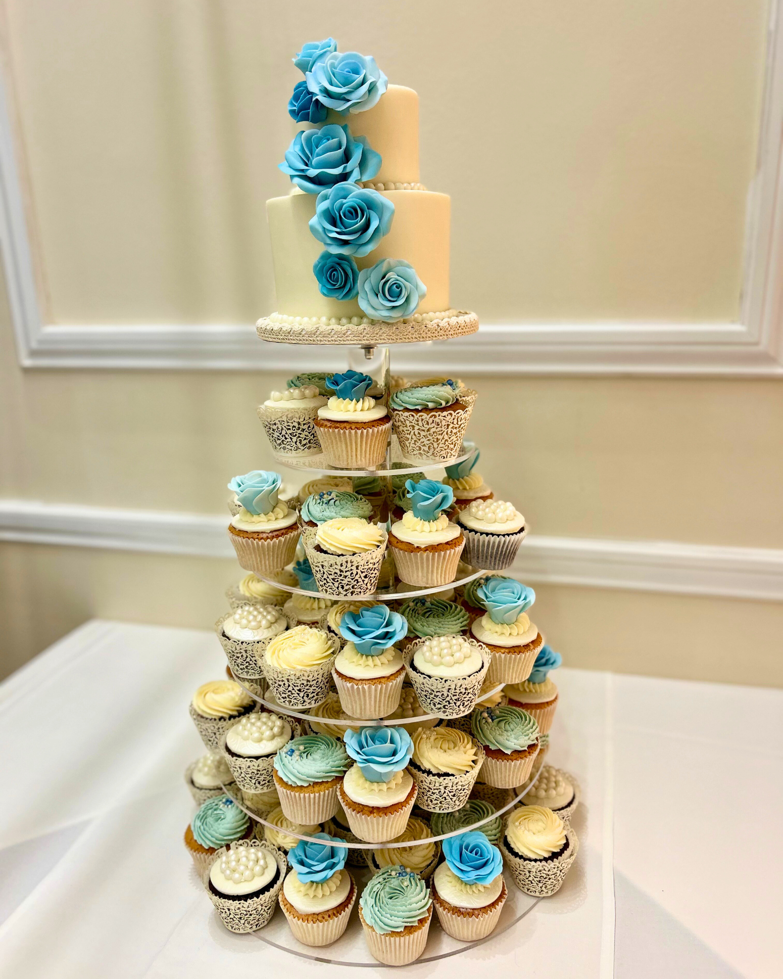 Ultra Adjustable 8 Tier Acrylic Cupcake Display Stand - Prop Options