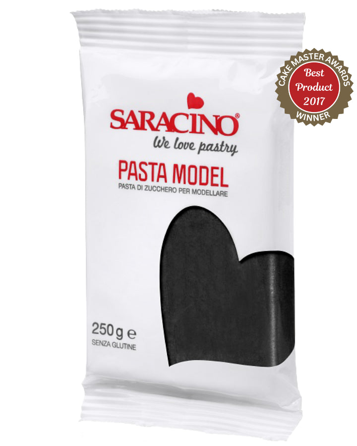 Black Saracino Pasta Model - Modelling Paste 250g & 1kg for Cake Artists