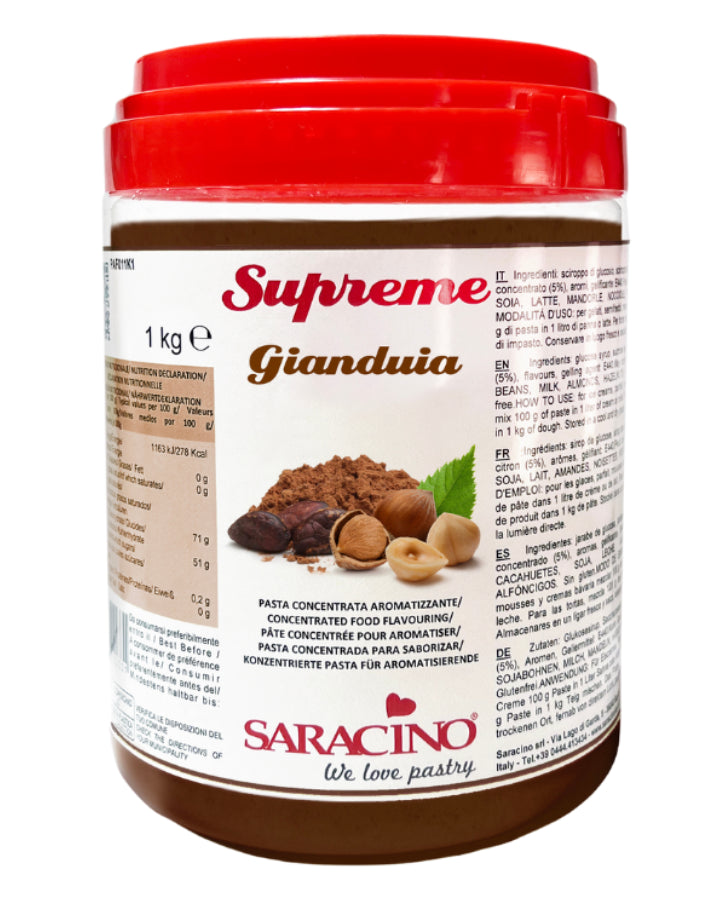 Saracino Chocolate Hazelnut Flavor Paste - 1kg Tub