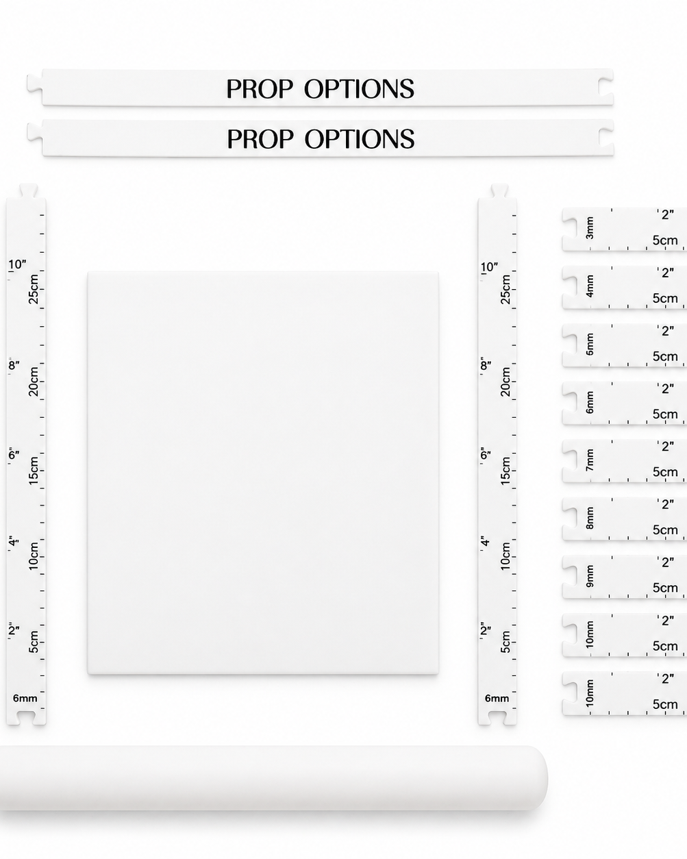 Fondant Thickness Guides - Prop Options