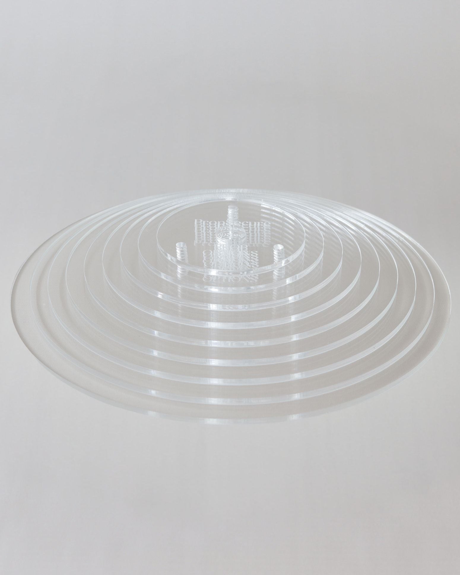 Round Premium Reusable Acrylic Cake Board - PropSecure® - Prop Options