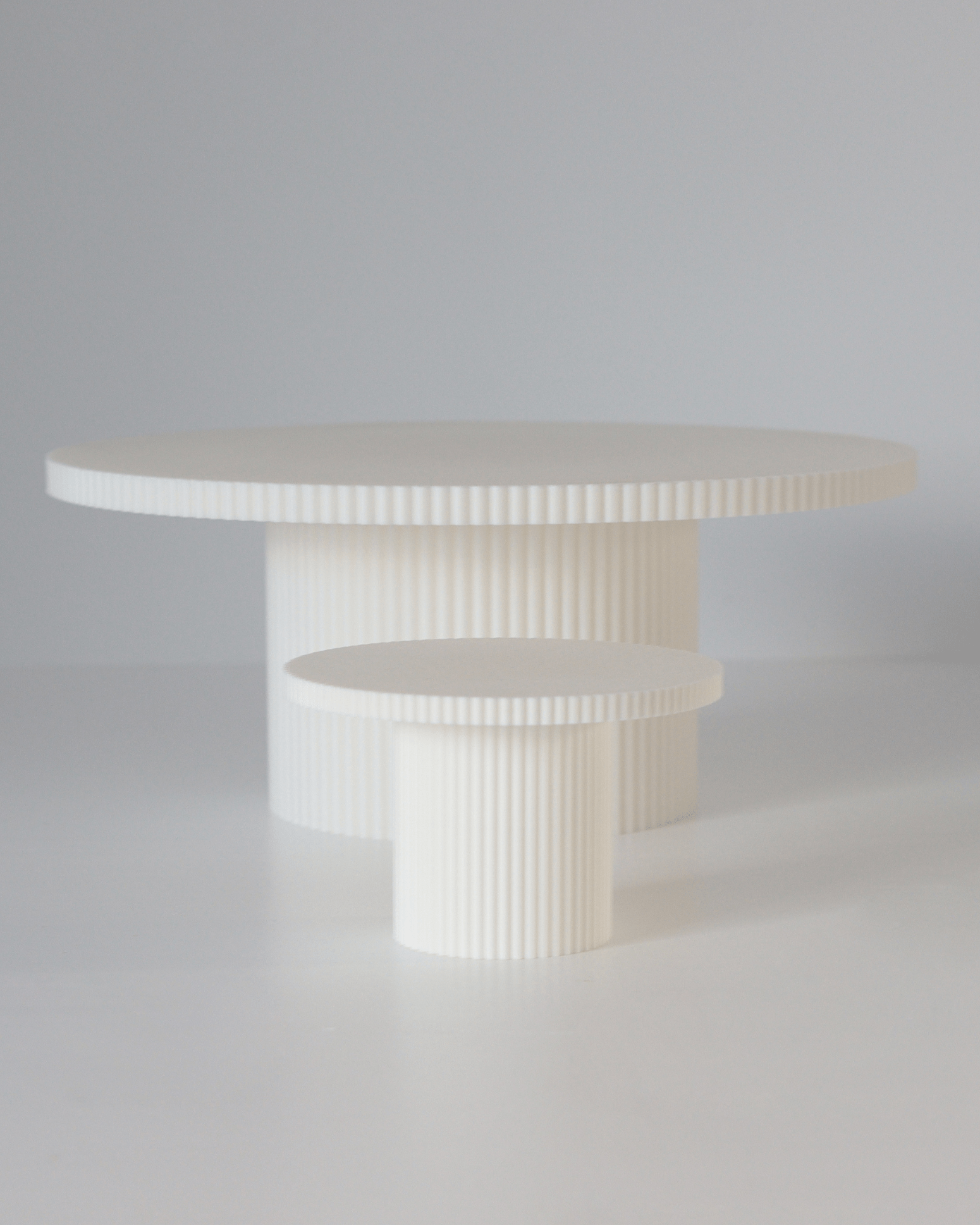 Round Reeded Cupcake Stand - Prop Options