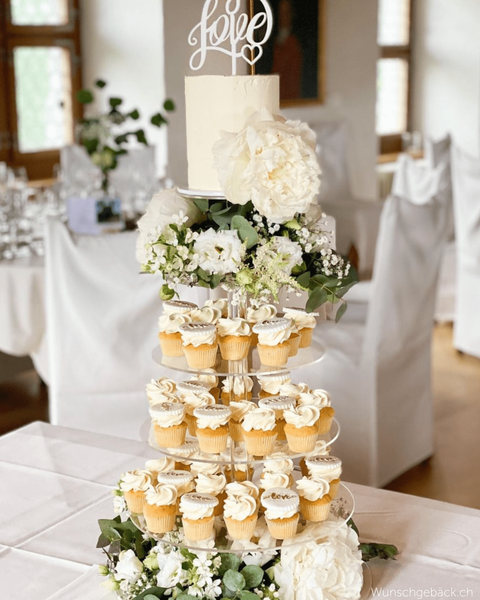 Ultra Adjustable 8 Tier Acrylic Cupcake Display Stand - Prop Options