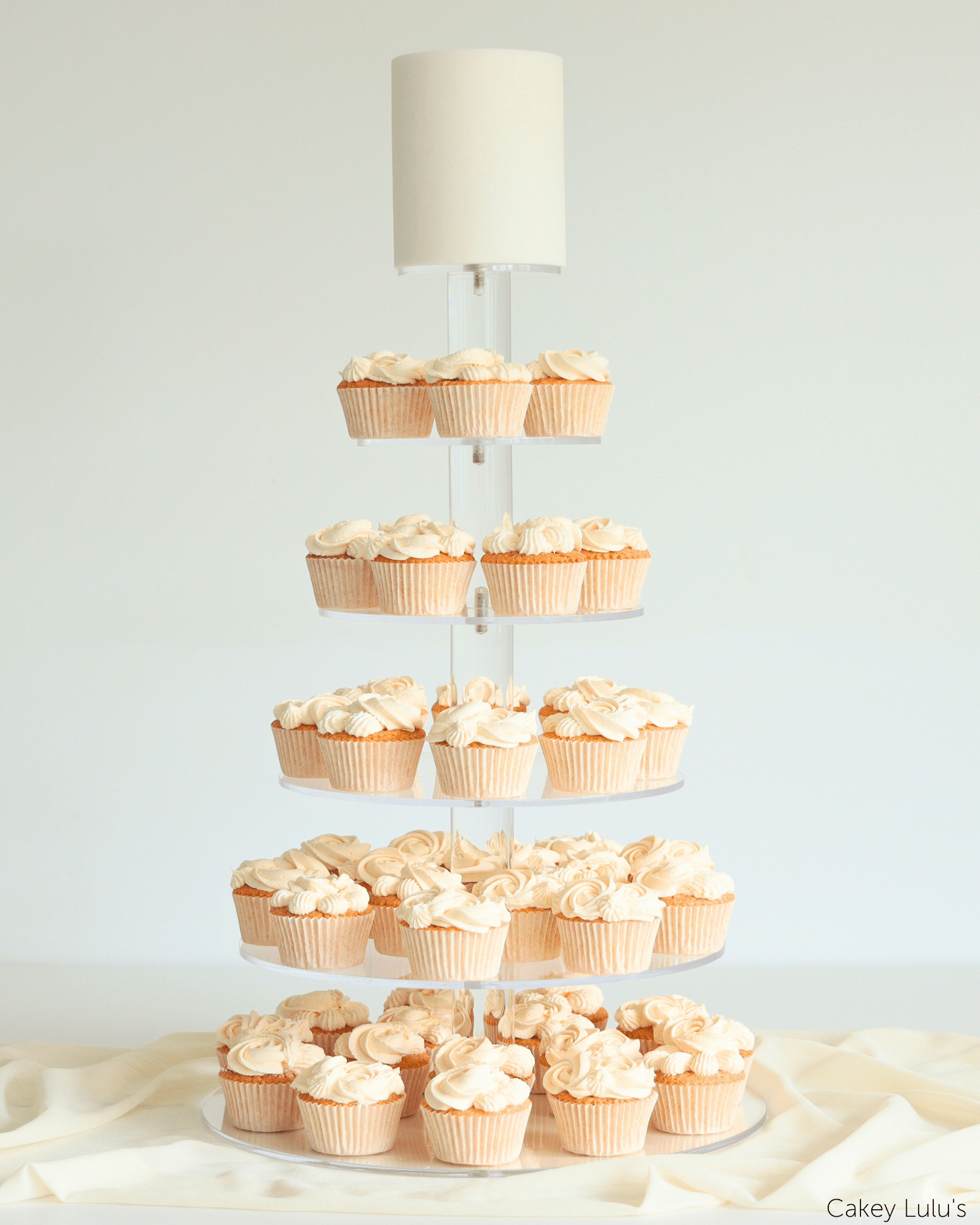 Ultra Adjustable 8 Tier Acrylic Cupcake Display Stand - Prop Options
