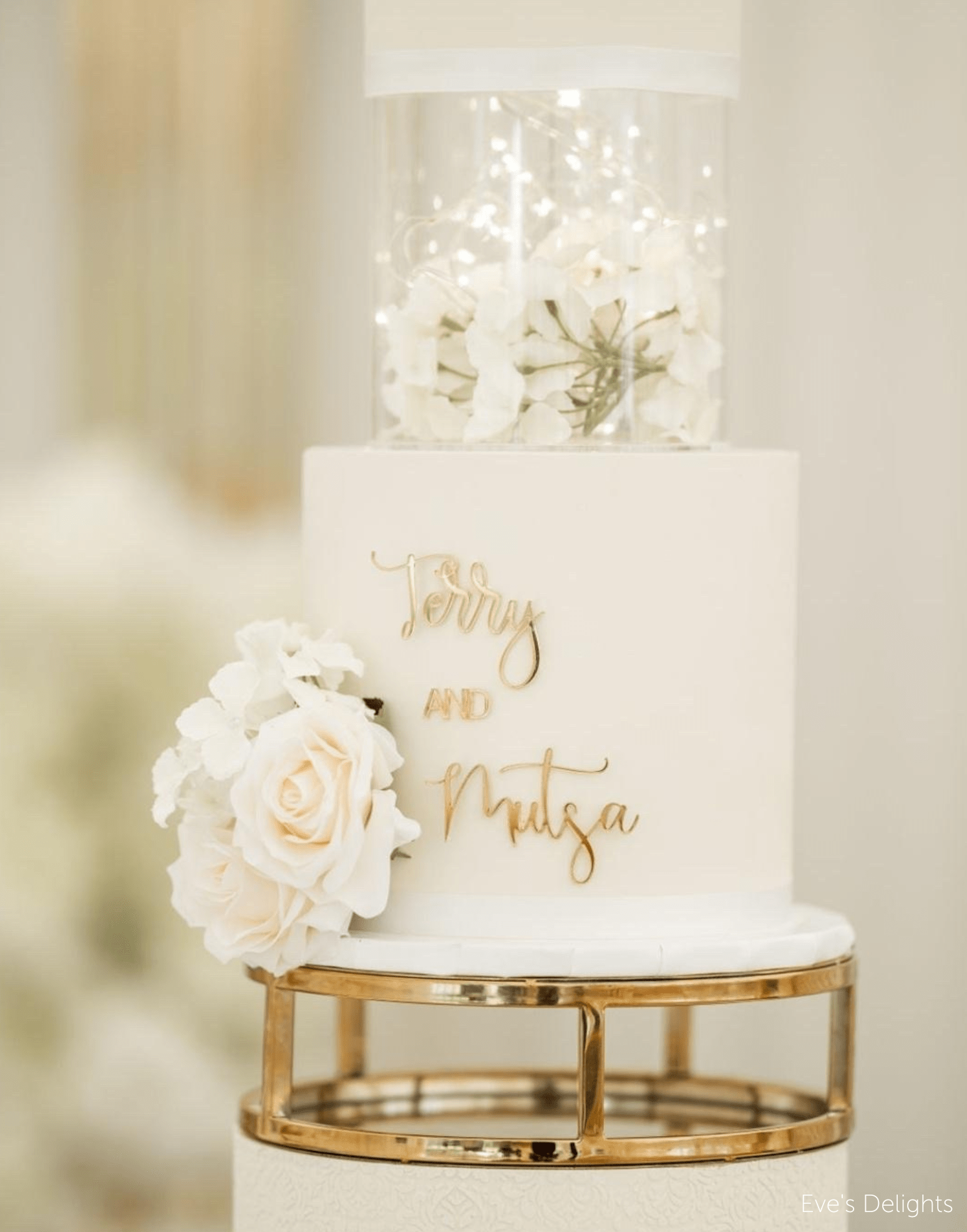 10" Round Metallic Cake Separator - Prop Options