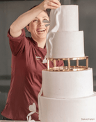10" Round Metallic Cake Separator - Prop Options