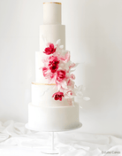 12" White Stiletto Cake Pedestal - Prop Options