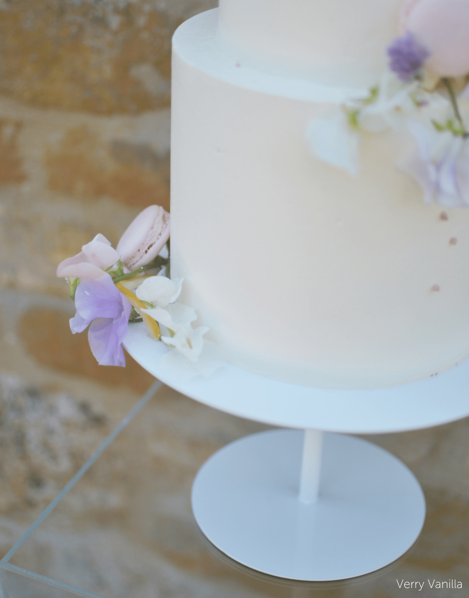 12" White Stiletto Cake Pedestal - Prop Options