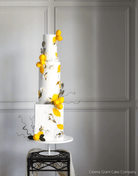12" White Stiletto Cake Pedestal - Prop Options