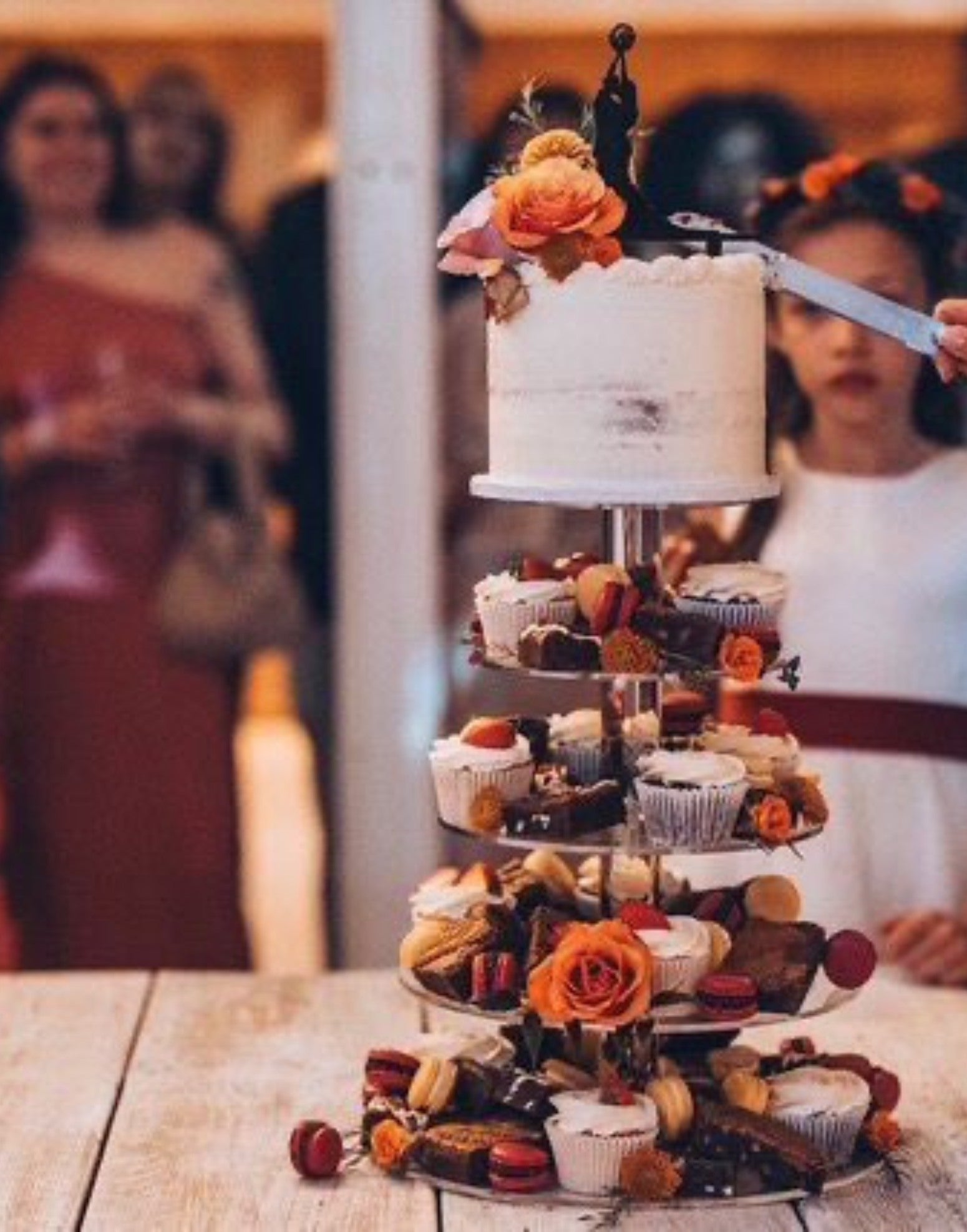 Ultra Adjustable 8 Tier Acrylic Cupcake Display Stand - Prop Options