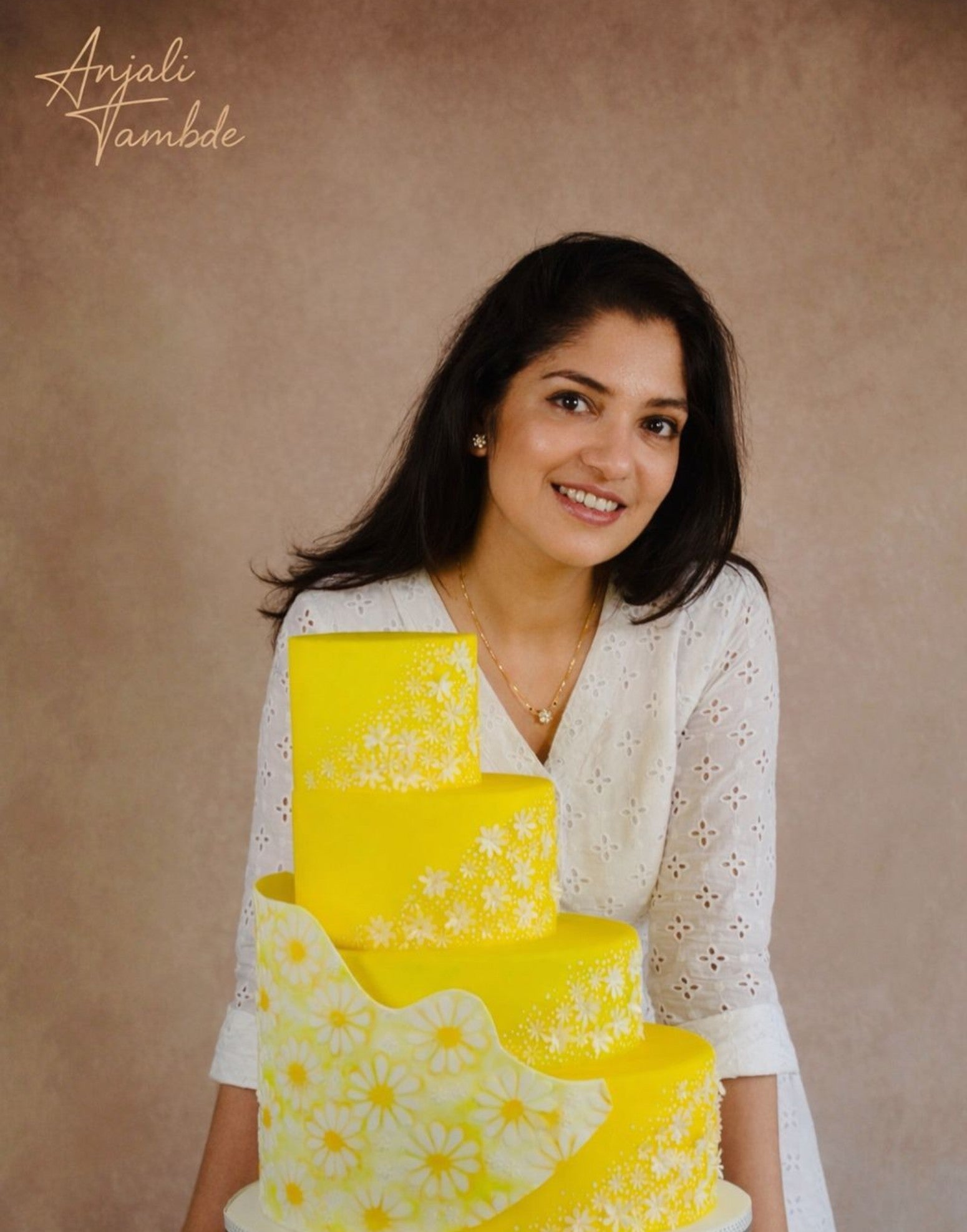 Daisies in Bloom Rolling Pin - Anjali Tambde Collaboration - Prop Options