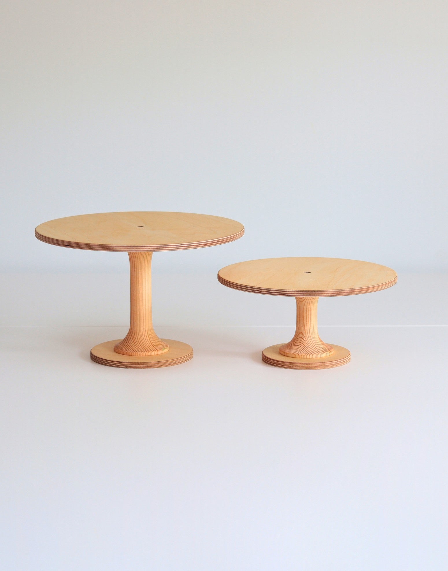 The Hourglass Scandinavian Birch Cake Stand - Prop Options