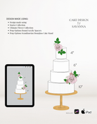 Round acrylic cake spacer Procreate stamp for digital cake sketching, preview 4 – Cake Design by Savanna
