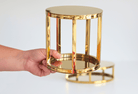 6" Round Metallic Cake Separator - Prop Options