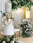 6" Round Metallic Cake Separator - Prop Options