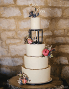 6" Round Metallic Cake Separator - Prop Options
