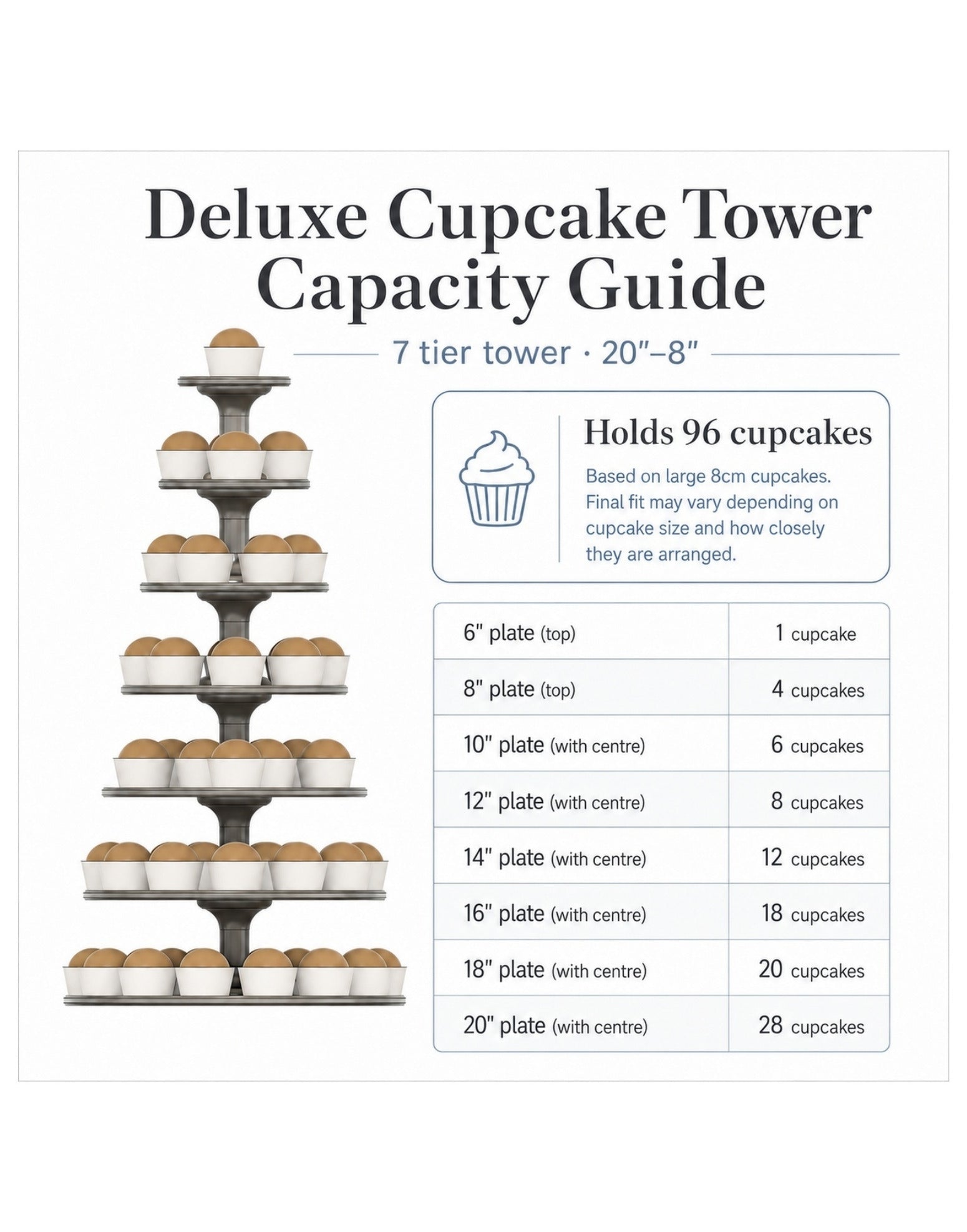 Adjustable Deluxe Cupcake Display Stand - photo 10 - Prop Options