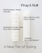 All Texture Rolling Pins - Patterned Fondant Cake Decorating Tools - Prop Options