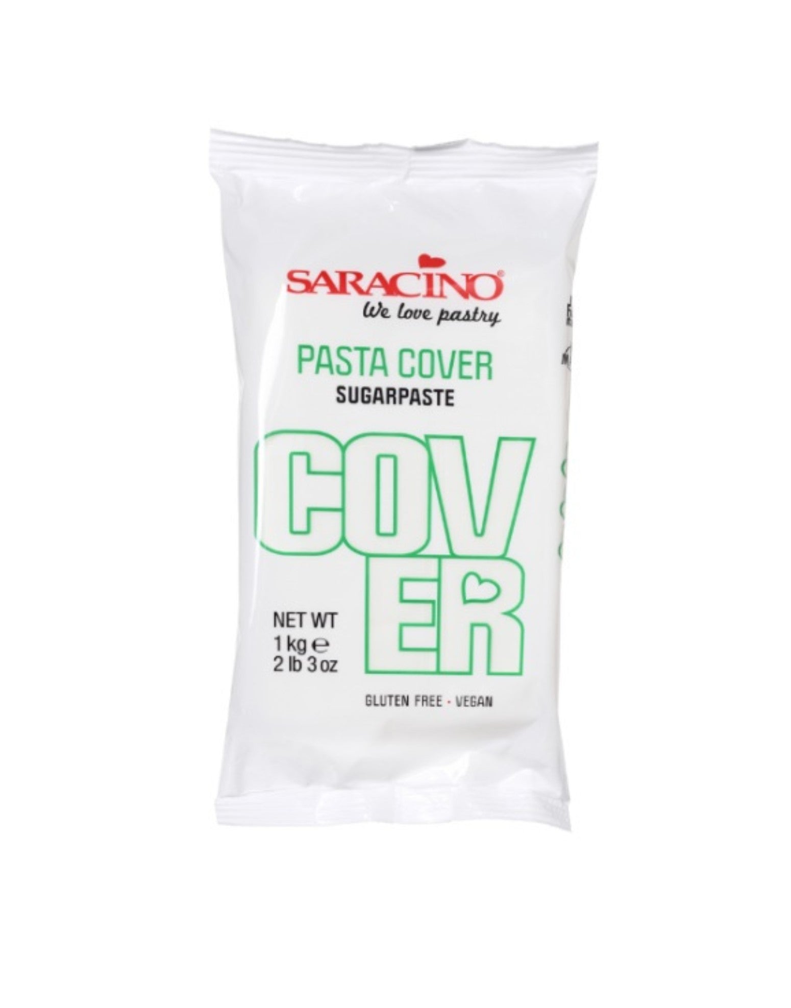 Saracino - Pasta Cover Sugarpaste 1kg - White - Prop Options