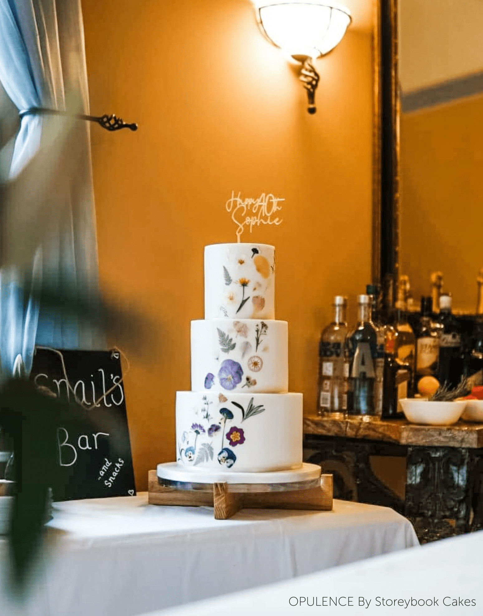 Hand crafted solid oak cake stand - Prop Options