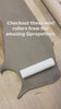 Karen Wiltshire rolling Prop Options mini clay texture rollers on a clay slab