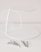 PropBundle - Round Floating Side Bar PropSecure® Cake Separator, Pins & Cake Board - Prop Options
