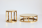 PropBundles - Set of Two - 6" & 10" Round Metallic Cake Separators and Stands - Prop Options