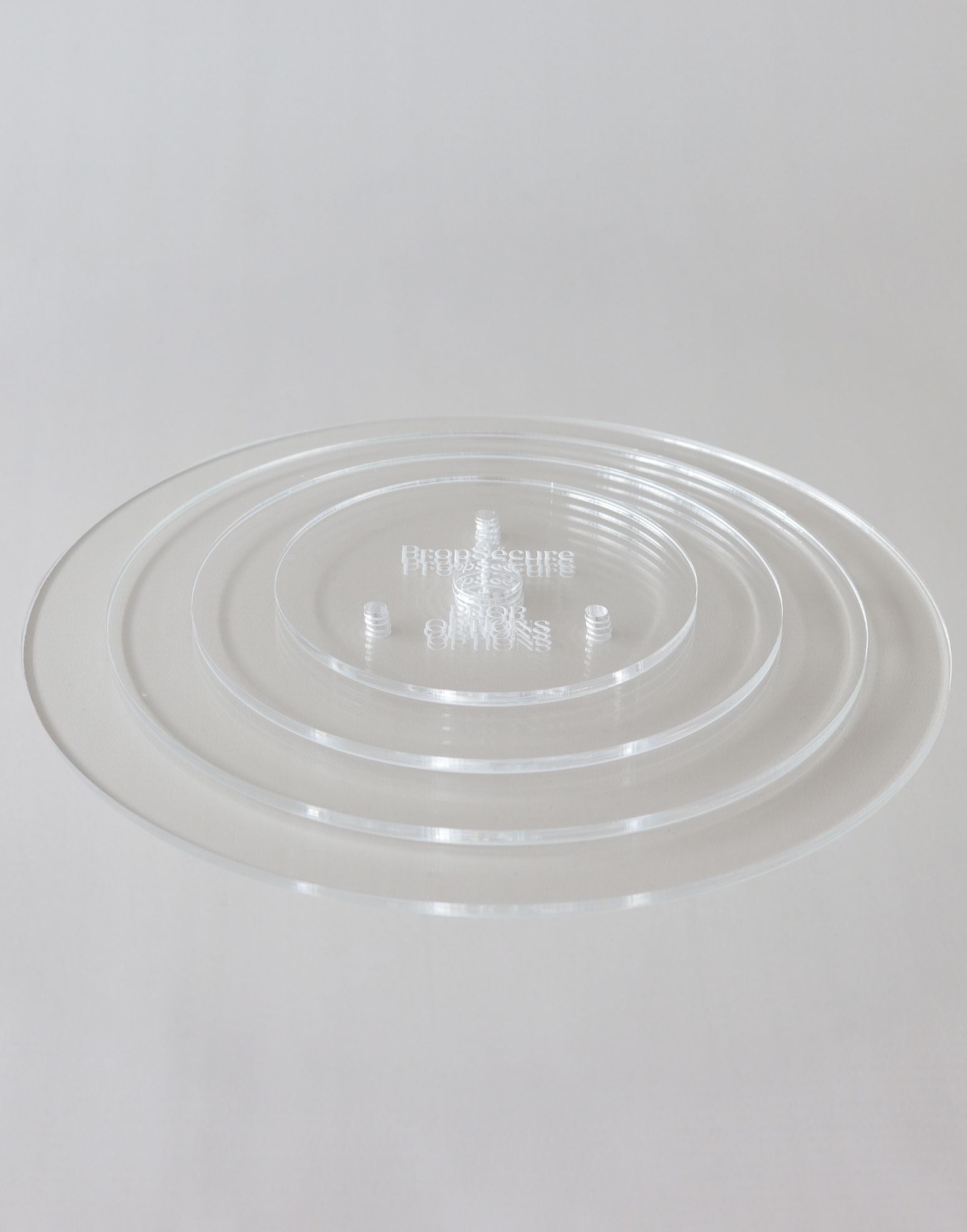 Round Premium Reusable Acrylic Cake Board - PropSecure® - Prop Options