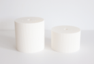 Round Reeded Cake Separator - Prop Options