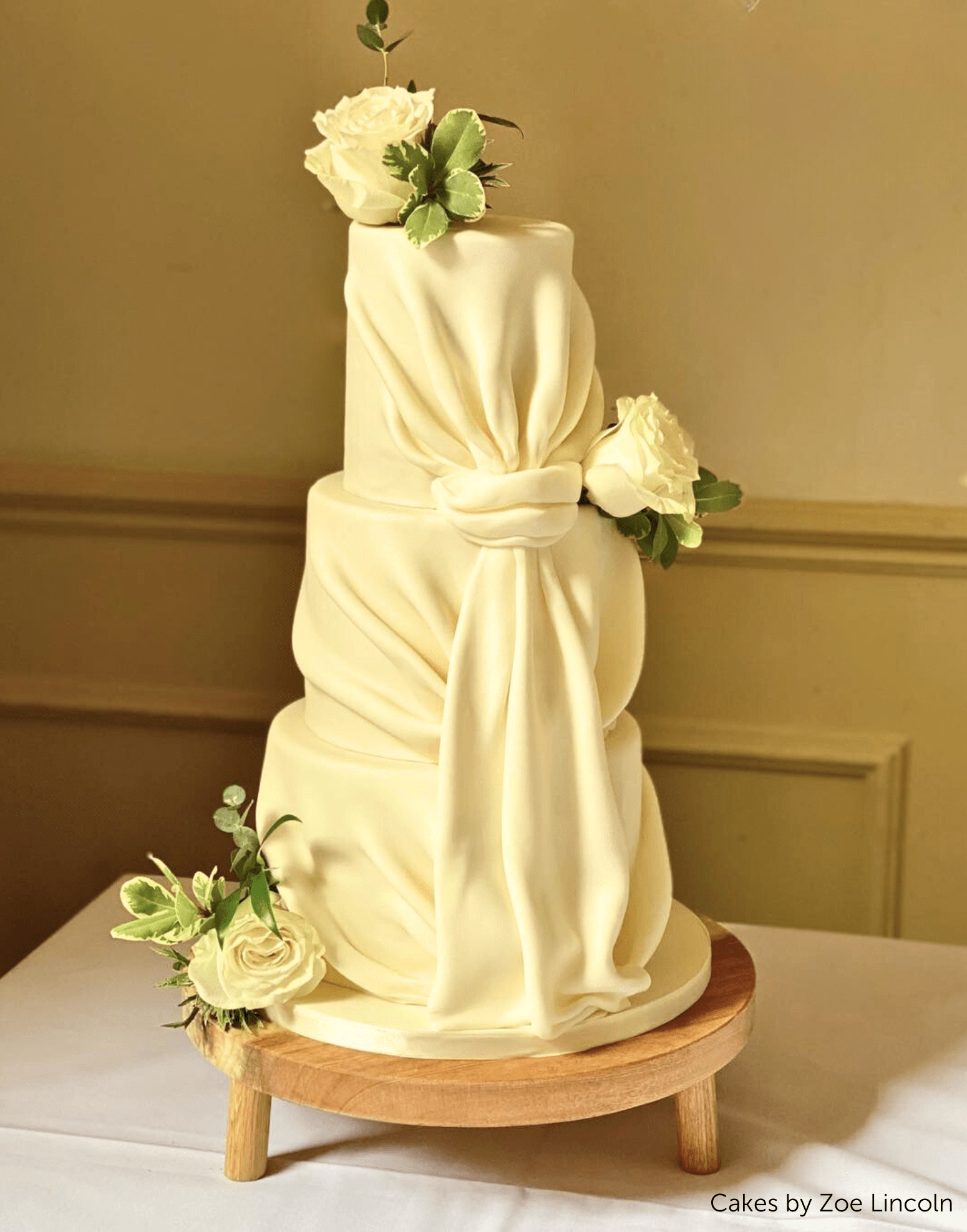 Solid Oak Tripod Cake Stand - Prop Options