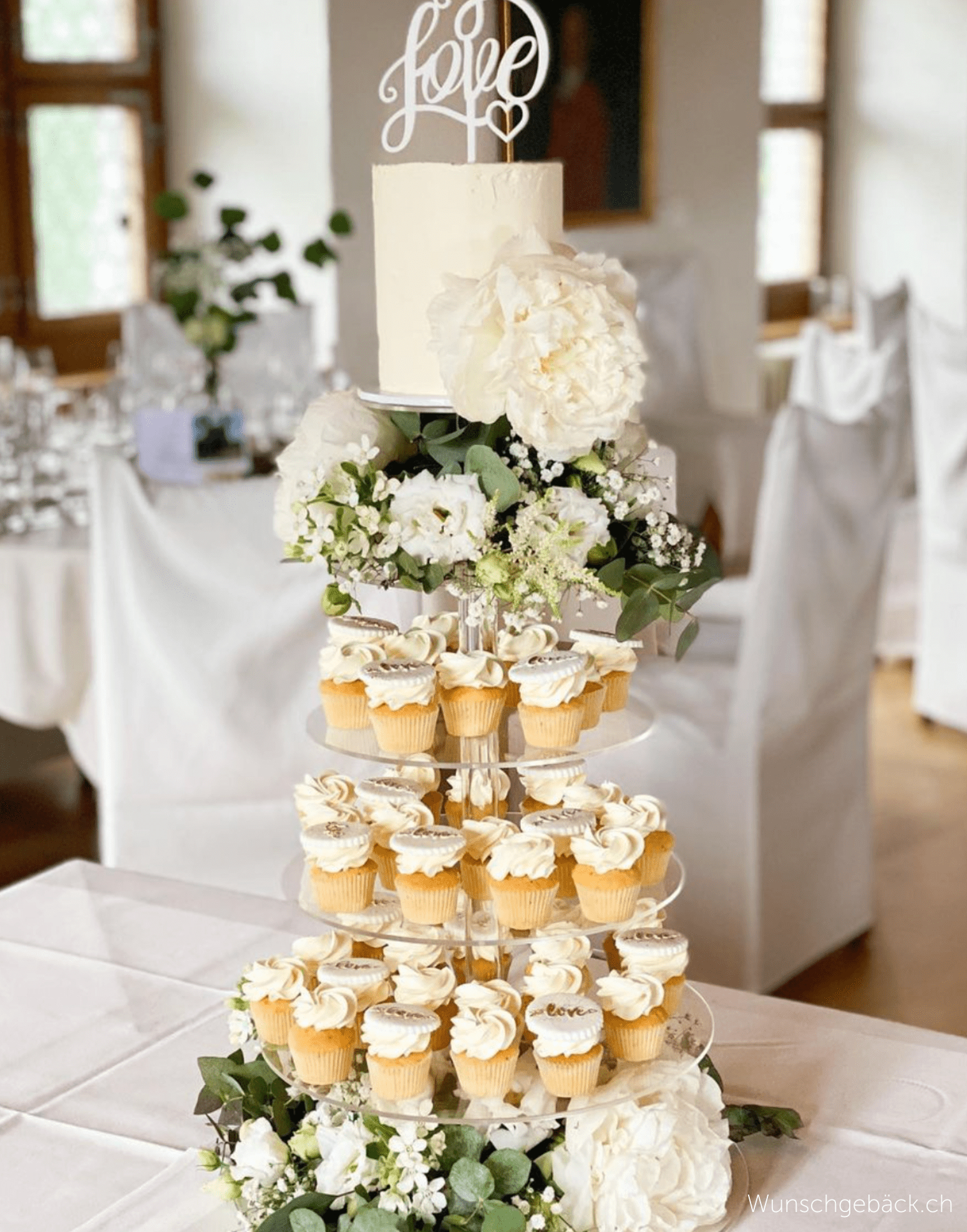 Ultra Adjustable 8 Tier Acrylic Cupcake Display Stand - Prop Options