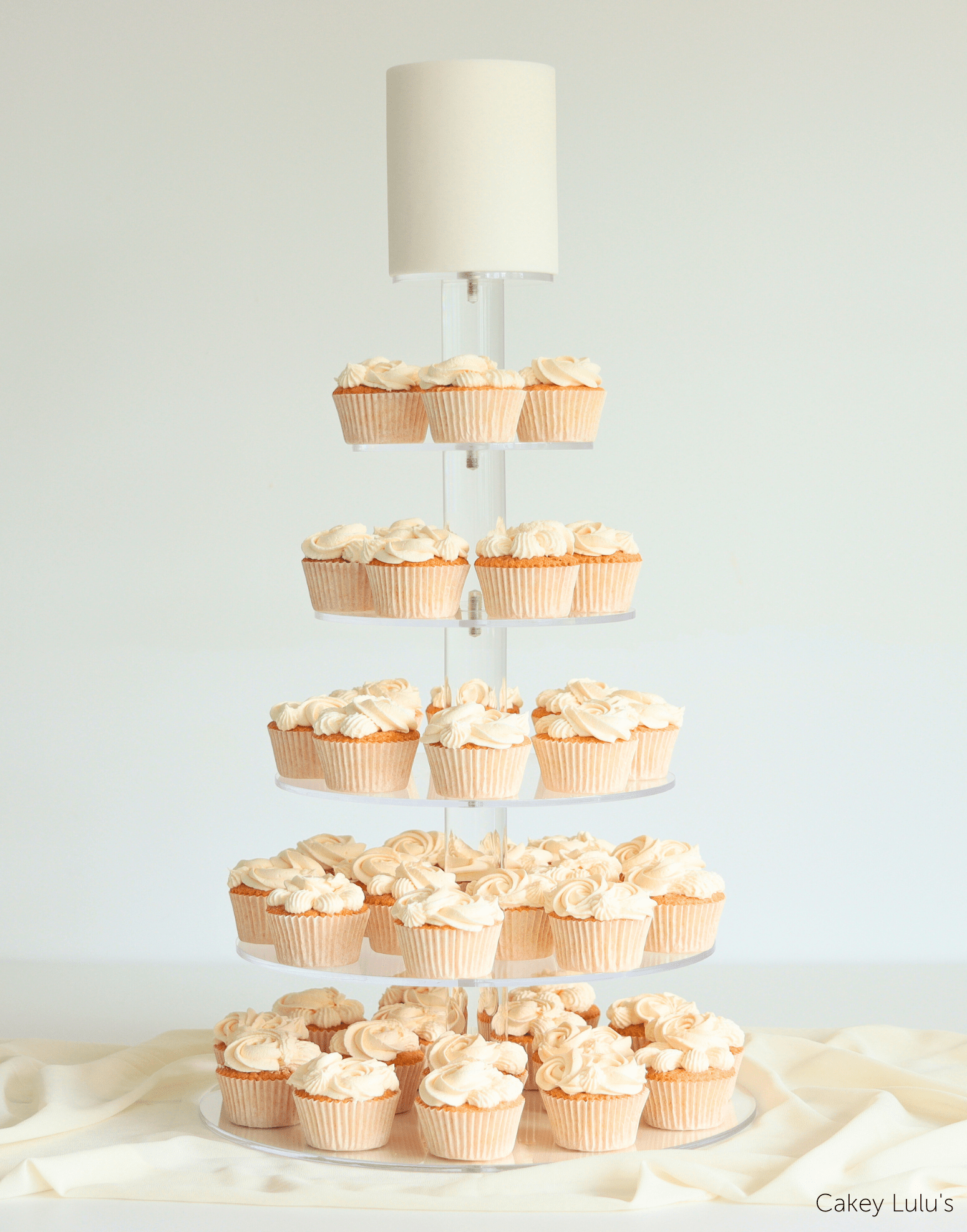 Ultra Adjustable 8 Tier Acrylic Cupcake Display Stand - Prop Options