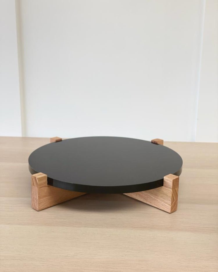 Hand crafted solid oak cake stand - Prop Options