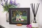 Handcrafted Oak triangle photo stand - 5mm Groove - Prop Options